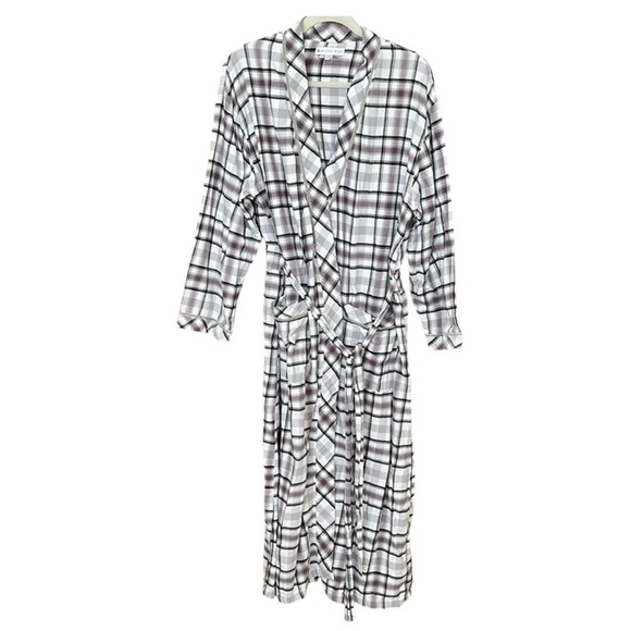 Eileen West Plaid Robe L / XL - Picture 1 of 6